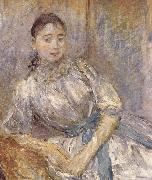 Berthe Morisot The girl on the bench Sweden oil painting reproduction